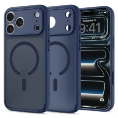 Etui Spigen Ultra Hybrid MagSafe na iPhone 18 Pro / 17 Pro - ciemnoniebieskie