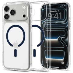 Etui Spigen Ultra Hybrid MagSafe na iPhone 18 Pro Max / 17 Pro Max - przezroczysto-granatowe