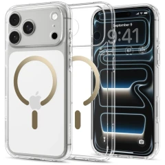 Etui Spigen Ultra Hybrid MagSafe na iPhone 18 Pro Max / 17 Pro Max - przezroczysto-złote
