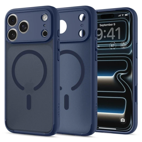 Etui Spigen Ultra Hybrid MagSafe na iPhone 18 Pro Max / 17 Pro Max - ciemnoniebieskie