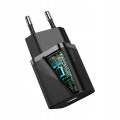Baseus Super Si 1C szybka ładowarka USB Typ C 20W Power Delivery + kabel USB Typ C - Lightning 1m  - Czarna