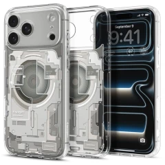 Etui Spigen Ultra Hybrid MagSafe Zero One na iPhone 18 Pro Max / 17 Pro Max - tytanowe
