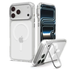 Etui Spigen Ultra Hybrid Optik S MagSafe na iPhone 18 Pro Max / 17 Pro Max - przezroczysto-srebrny