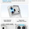 Etui Spigen Ultra Hybrid Optik S MagSafe na iPhone 18 Pro Max / 17 Pro Max - przezroczysto-srebrny