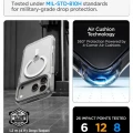 Etui Spigen Ultra Hybrid Optik S MagSafe na iPhone 18 Pro Max / 17 Pro Max - przezroczysto-srebrny