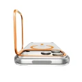 Etui Spigen Ultra Hybrid Optik S MagSafe na iPhone 18 Pro Max / 17 Pro Max - przezroczysto-pomarańczowy