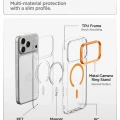 Etui Spigen Ultra Hybrid Optik S MagSafe na iPhone 18 Pro Max / 17 Pro Max - przezroczysto-pomarańczowy