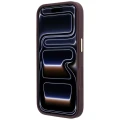 Etui Guess Ring Stand 360 Grained Classic Logo MagSafe na iPhone 18 Pro Max / 17 Pro Max - burgundowe