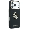 Etui Guess Smooth & Big Strass Logo na iPhone 18 Pro / 17 Pro - czarne