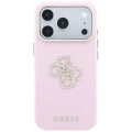 Etui Guess Smooth & Big Strass Logo na iPhone 18 Pro Max / 17 Pro Max - różowe