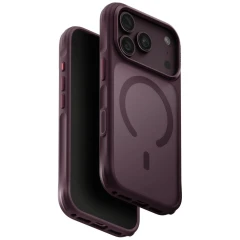 Etui UNIQ Veren Magclick Charging na iPhone 18 Pro / 17 Pro - burgundowe