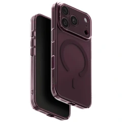 Etui UNIQ Airsuit Magclick Charging na iPhone 18 Pro / 17 Pro - burgundowe
