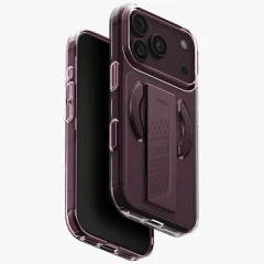 Etui UNIQ Heldro Air Magclick Charging na iPhone 18 Pro / 17 Pro - burgundowe