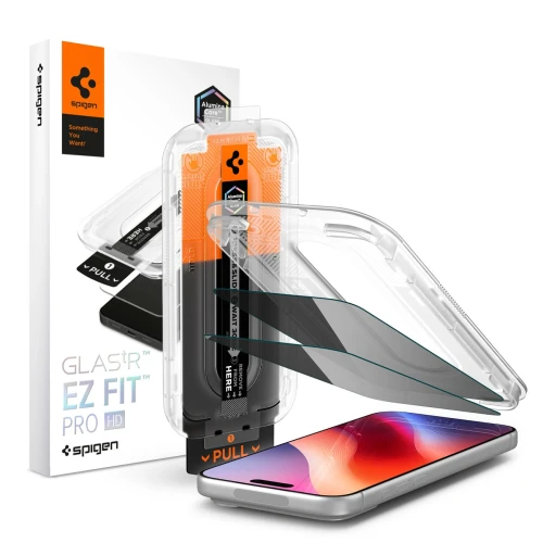 Szkło hartowane Spigen Glas.tR EZ Fit Pro HD AC 2-Pack prywatyzujące na iPhone 18 Pro Max