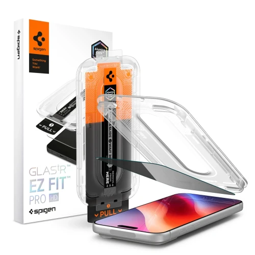 Szkło hartowane Spigen Glas.tR EZ Fit Pro HD AC prywatyzujące na iPhone 18 Pro