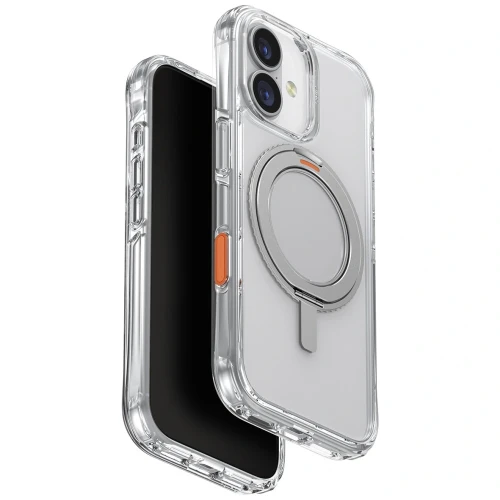 Etui UNIQ Swivix 360 Rotating Kickstand na iPhone 17 - przezroczyste