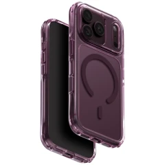 Etui UNIQ LifePro Xtreme Magclick Charging na iPhone 18 Pro / 17 Pro - przezroczysto-burgundowe