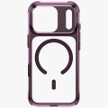Etui UNIQ LifePro Xtreme Magclick Charging na iPhone 18 Pro / 17 Pro - przezroczysto-burgundowe