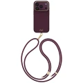 Etui UNIQ Coehl Mirelle Magnetic Charging na iPhone 18 Pro / 17 Pro - bordowe