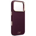 Etui UNIQ Coehl Mirelle Magnetic Charging na iPhone 18 Pro / 17 Pro - bordowe