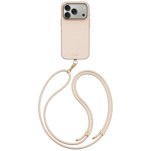 Etui UNIQ Coehl Mirelle Magnetic Charging na iPhone 18 Pro / 17 Pro - różowe