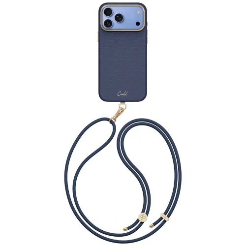 Etui UNIQ Coehl Mirelle Magnetic Charging na iPhone 18 Pro Max / 17 Pro Max - niebieskie