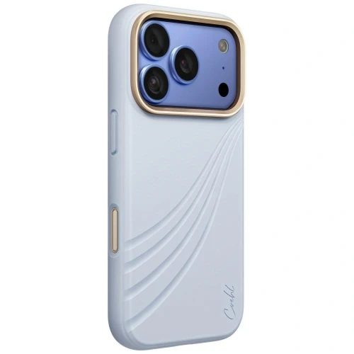 Etui UNIQ Coehl Serina Magnetic Charging na iPhone 18 Pro / 17 Pro - niebieskie