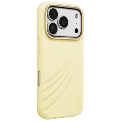Etui UNIQ Coehl Serina Magnetic Charging na iPhone 18 Pro / 17 Pro - żółte