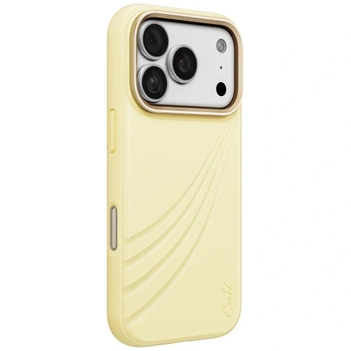 Etui UNIQ Coehl Serina Magnetic Charging na iPhone 18 Pro / 17 Pro - żółte