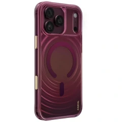 Etui UNIQ Coehl Vela Magnetic Charging na iPhone 18 Pro Max / 17 Pro Max - bordowe