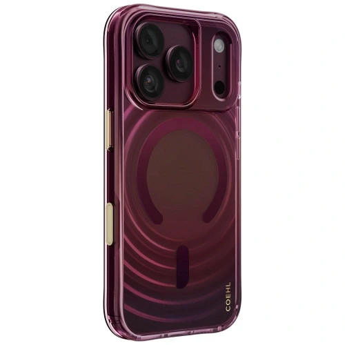 Etui UNIQ Coehl Vela Magnetic Charging na iPhone 18 Pro / 17 Pro - bordowe