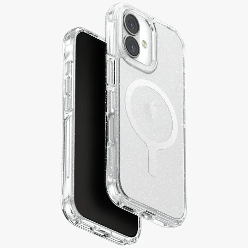 Etui UNIQ LifePro Xtreme Magclick Charging do iPhone 17 - przezroczysty-brokat
