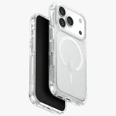 Etui UNIQ LifePro Xtreme Magclick Charging do iPhone 17 Pro - przezroczysty-brokat