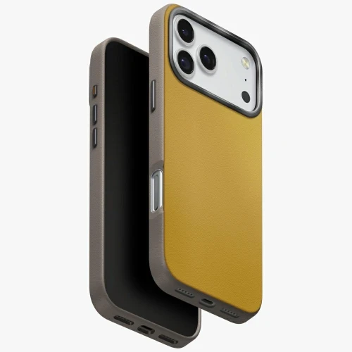 Etui UNIQ Lyden DS do iPhone 17 Pro Max Magclick Charging - zółto-szary