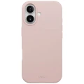 Etui UNIQ Lino na iPhone 17 Magclick Charging - różowe