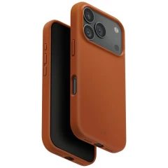 Etui UNIQ Lino na iPhone 17 Pro Magclick Charging - pomarańczowe