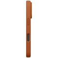 Etui UNIQ Lino na iPhone 17 Pro Magclick Charging - pomarańczowe