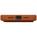 Etui UNIQ Lino na iPhone 17 Pro Magclick Charging - pomarańczowe