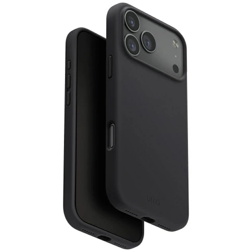 Etui UNIQ Lino na iPhone 17 Pro Max Magclick Charging - szare