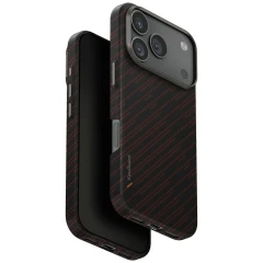 Etui UNIQ Keva EDGE Magclick Charging na iPhone 17 Pro - pomarańczowe