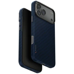 Etui UNIQ Keva EDGE Magclick Charging na iPhone 17 Pro Max - niebieskie