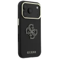 Etui Guess Grained & Big Resin Logo na iPhone 18 Pro Max / 17 Pro Max - czarne