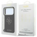 Etui Guess Grained & Big Resin Logo na iPhone 18 Pro Max / 17 Pro Max - czarne