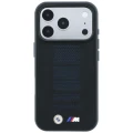 Etui BMW M Blue Perfo Metal Logo MagSafe na iPhone 18 Pro Max / 17 Pro Max - czarne