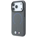 Etui BMW M Carbon Printed Ring MagSafe na iPhone 18 Pro Max / 17 Pro Max - szare