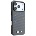 Etui BMW M Carbon Printed Ring MagSafe na iPhone 18 Pro Max / 17 Pro Max - szare