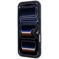 Etui BMW M Quadrille Kevlar Print Tricolor Lines & Metal Logo MagSafe na iPhone 18 Pro / 17 Pro - ciemnoszare