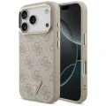 Etui Guess 4G Triangle Logo MagSafe na iPhone 18 Pro / 17 Pro - różowo-złote