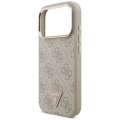 Etui Guess 4G Triangle Logo MagSafe na iPhone 18 Pro / 17 Pro - różowo-złote