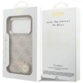 Etui Guess 4G Triangle Logo MagSafe na iPhone 18 Pro / 17 Pro - różowo-złote